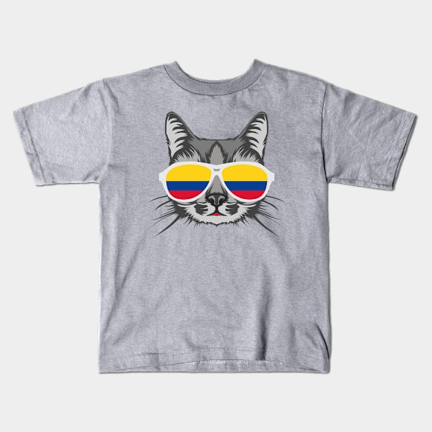 Colombian Cat Kids T-Shirt by sqwear